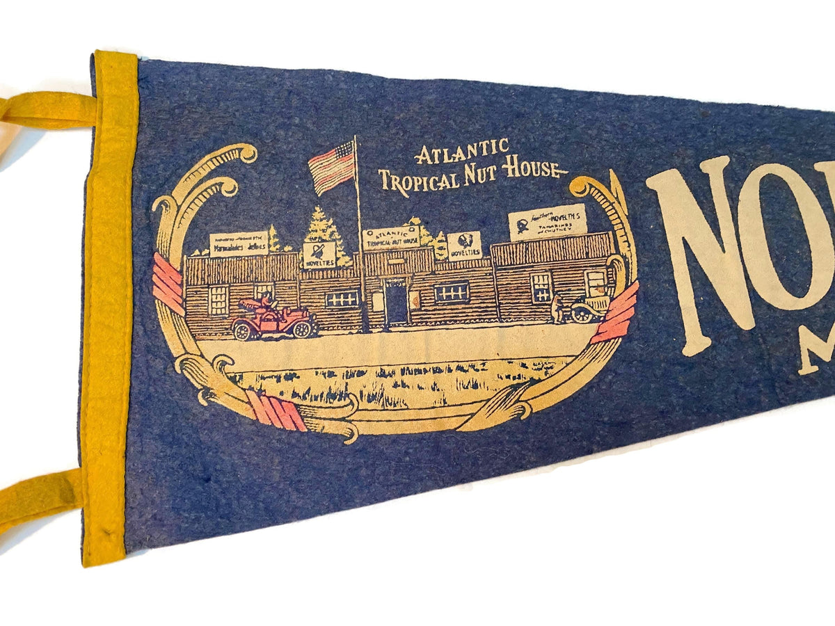 Vintage Northport Maine Pennant a Midcentury Felt Travel Souvenir