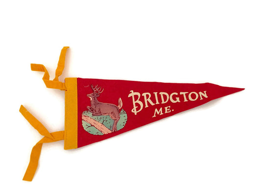 Vintage Bridgton Maine Pennant at Duckwells