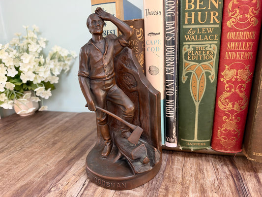 Antique Abraham Lincoln Bookend by Jennings Brothers at Duckwells