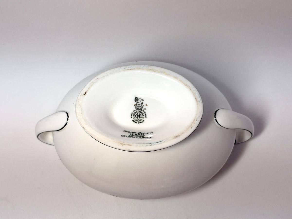 Vintage Royal Doulton Sugar Bowl in the Spring Zephyr Pattern