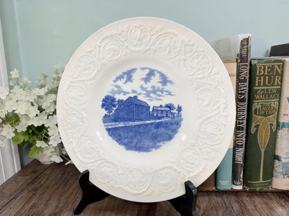 Vintage  Wedgwood Quincy Massachusetts Souvenir Plate, Presidents' Birthplaces