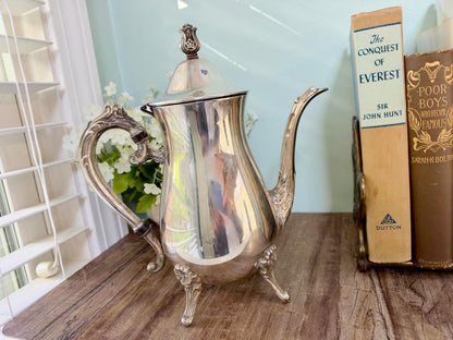 Vintage Silverplate Coffee Pot by Leonard
