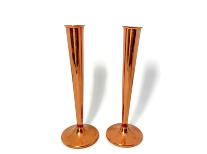 Vintage Copper Bud Vases
