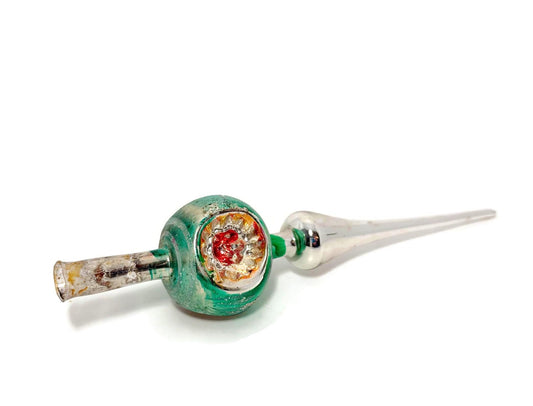 Vintage Glass Tree Topper Christmas Decoration at Duckwells