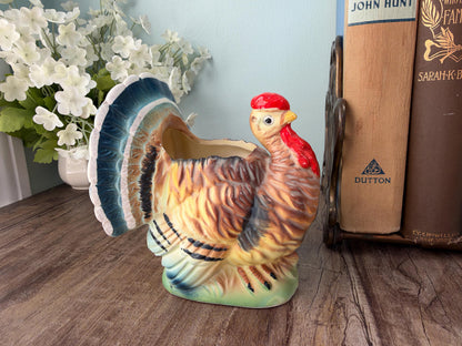 Midcentury Ceramic Turkey Planter by Relpo at Duckwells