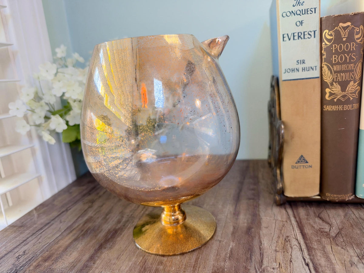 Mid Century Gold Barware Pitcher at Duckwells