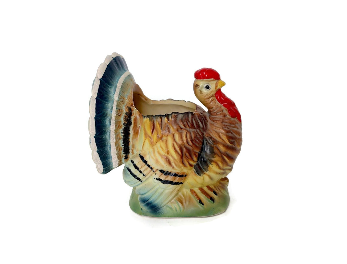 Midcentury Ceramic Turkey Planter by Relpo at Duckwells