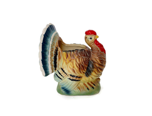 Midcentury Ceramic Turkey Planter by Relpo at Duckwells