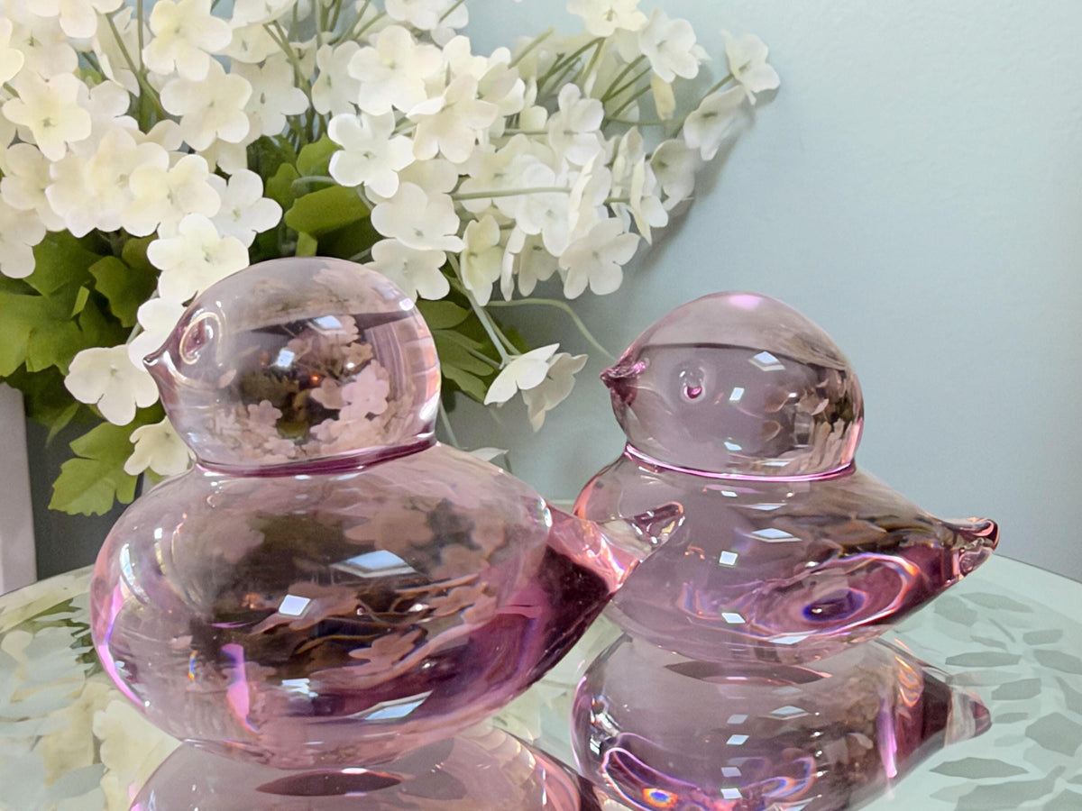 Vintage Glass Bird Figurines at Duckwells