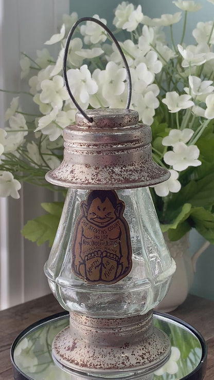 Vintage Lantern Candy Container Royal Order of Jesters Portland Maine