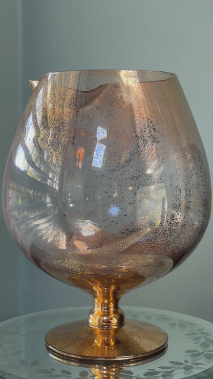 Mid Century Gold Barware Pitcher