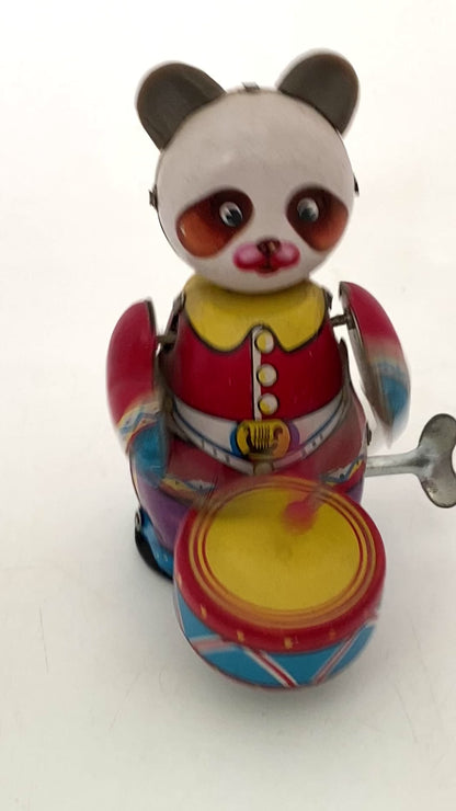 Vintage Panda Wind up Tin Litho Toy