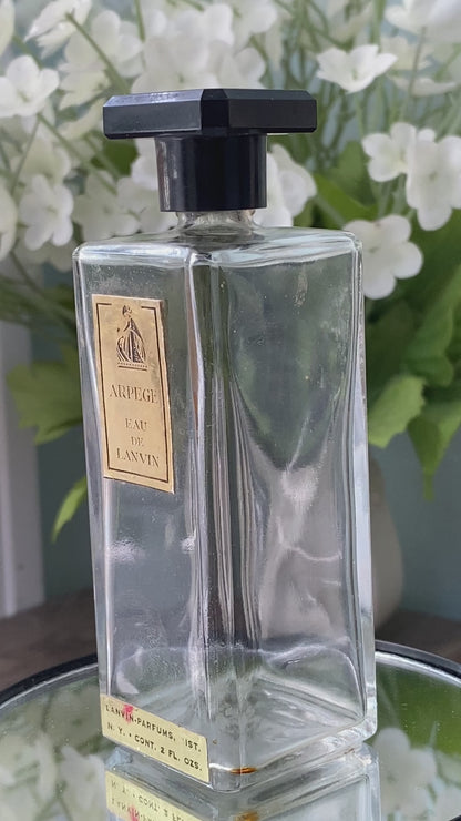 Vintage Arpege Eau de Lanvin Perfume Bottle