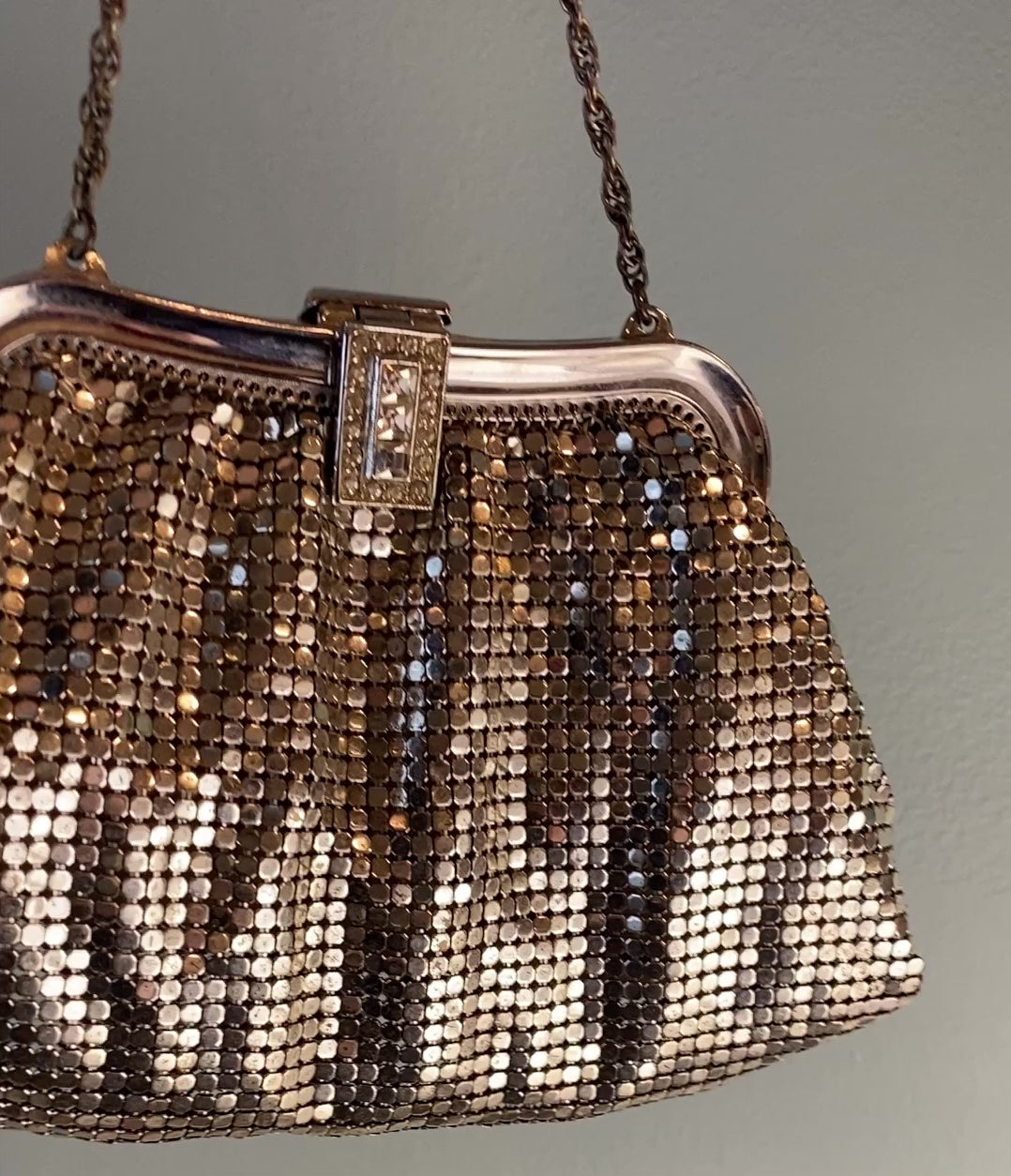 Whiting and Davis Silver Metal Mesh Coin Purse Duckwells