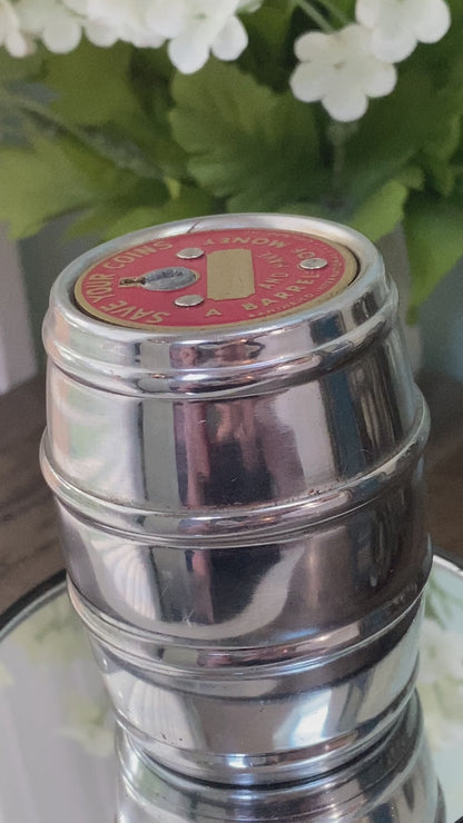Vintage Barrel Advertising Bank Bristol NH Savings Bank