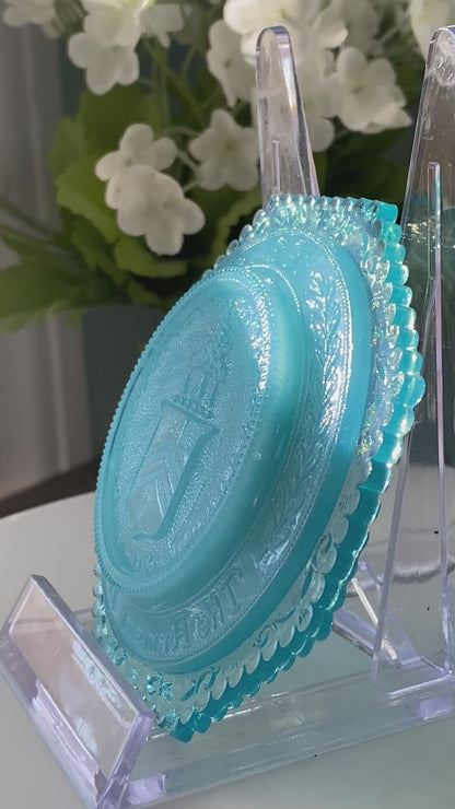 Vintage Pairpoint Glass Cup Plate