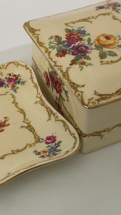 Vintage Royal Winton Grimwades Ceramic Dresser Set