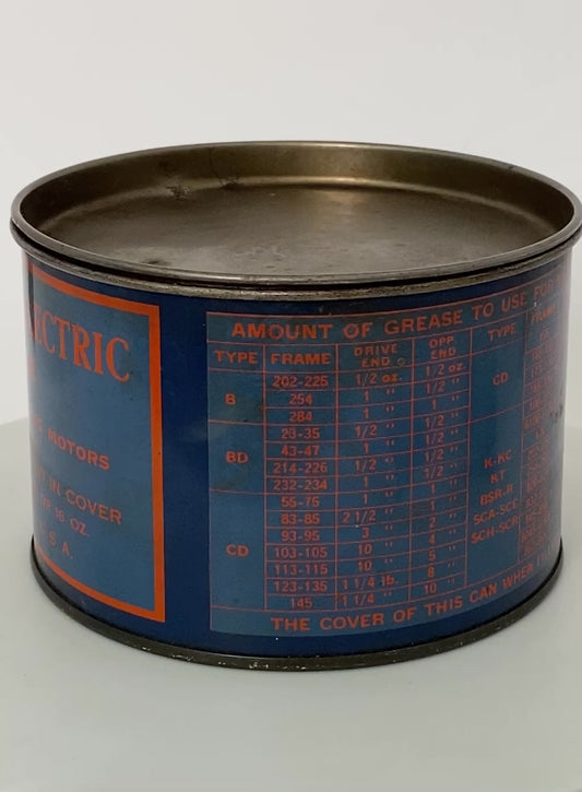 Midcentury General Electric Grease Tin Can