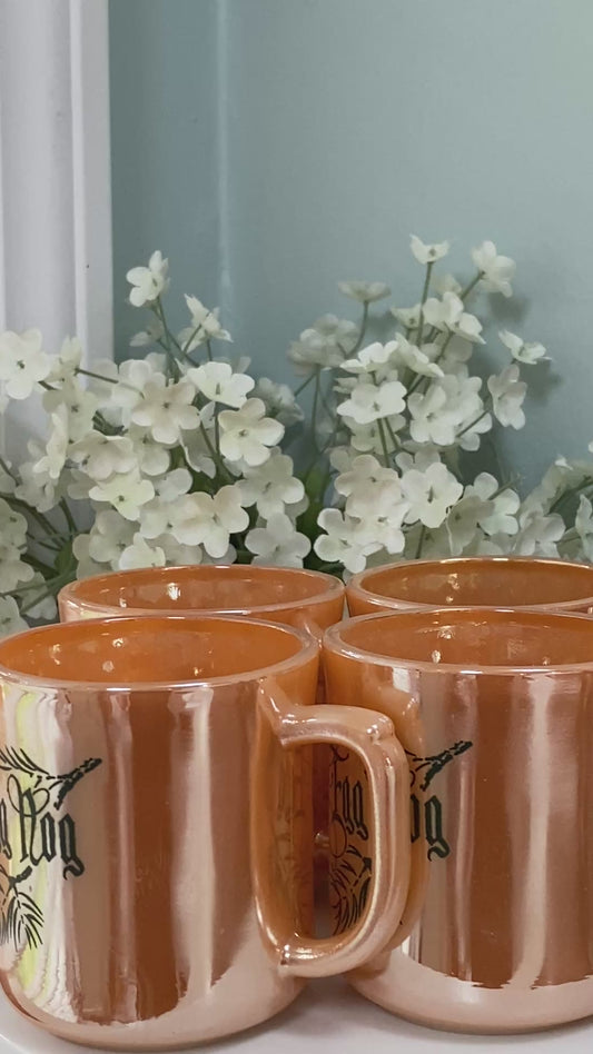 Vintage Christmas Egg Nog Cups