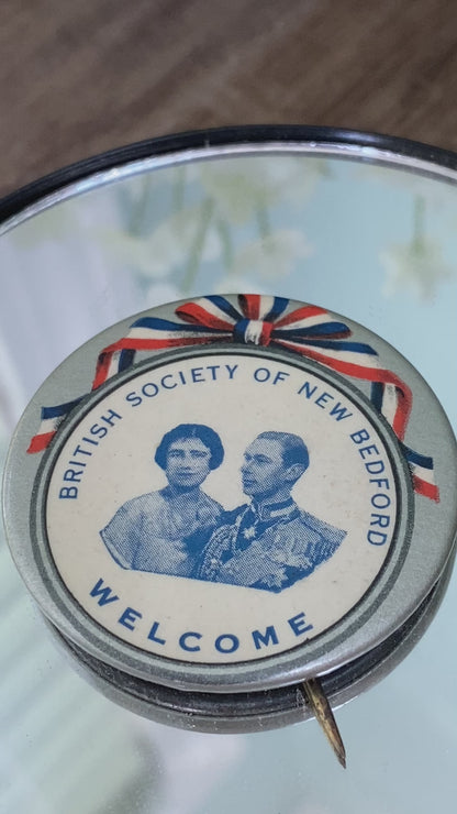 Vintage British Society of Fall River Lapel Pin