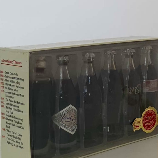 Miniature Coca Cola Bottle Set