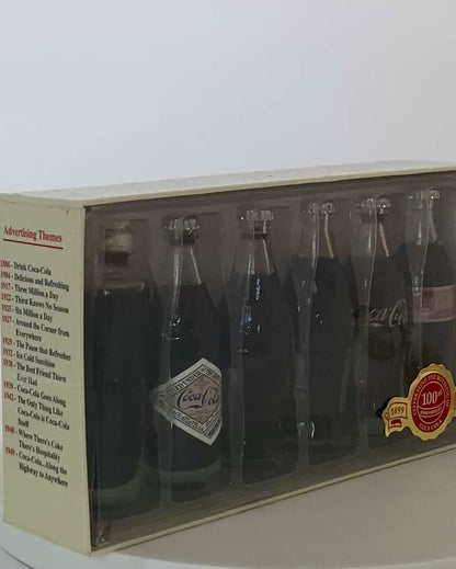 Miniature Coca Cola Bottle Set