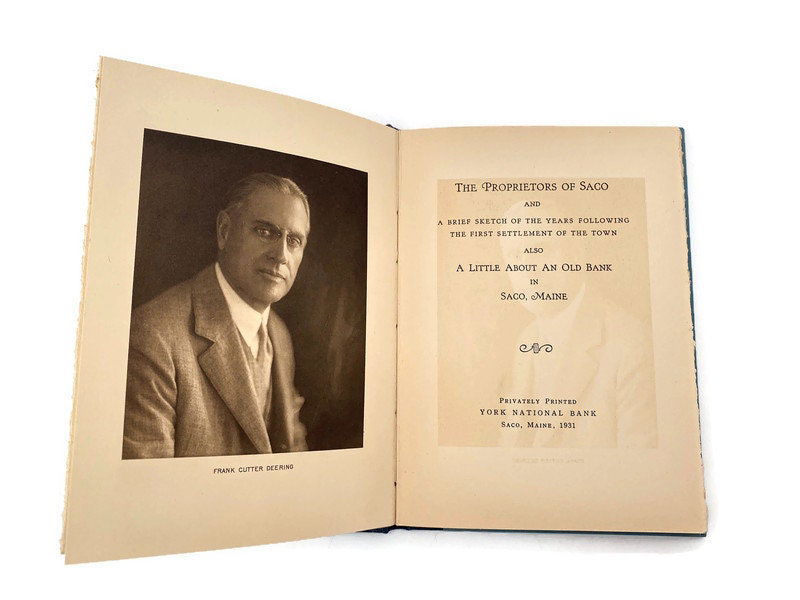 1931 Saco Maine Book - Duckwells