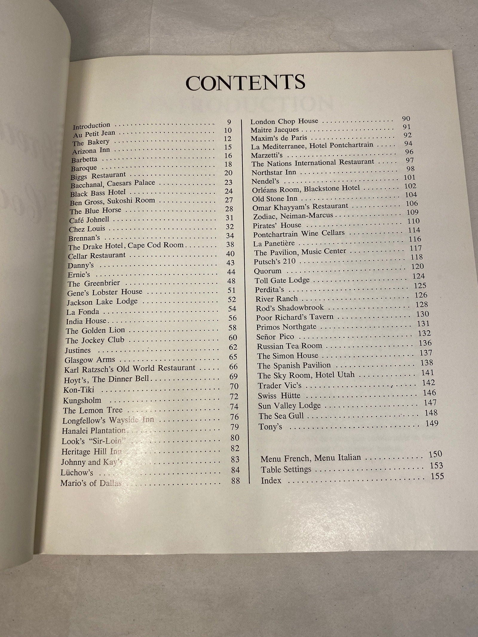 1970s Campbell Cookbook Great Restaurants Cookbook - Duckwells
