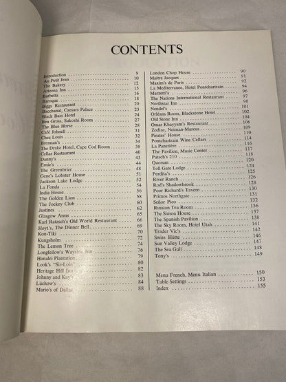 1970s Campbell Cookbook Great Restaurants Cookbook - Duckwells