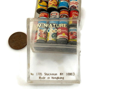 1970s Miniature Canned Food Containers - Duckwells