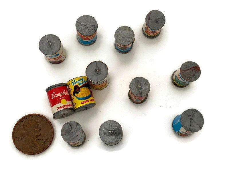 1970s Miniature Canned Food Containers - Duckwells