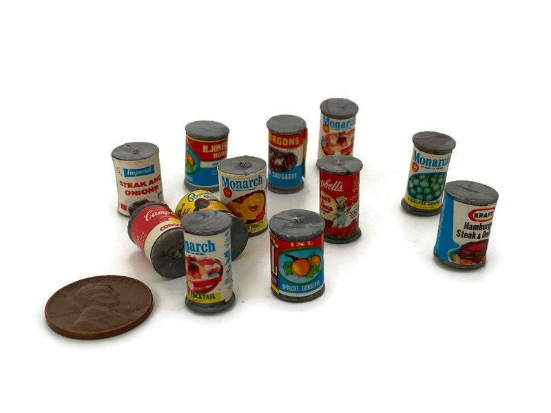 1970s Miniature Canned Food Containers - Duckwells