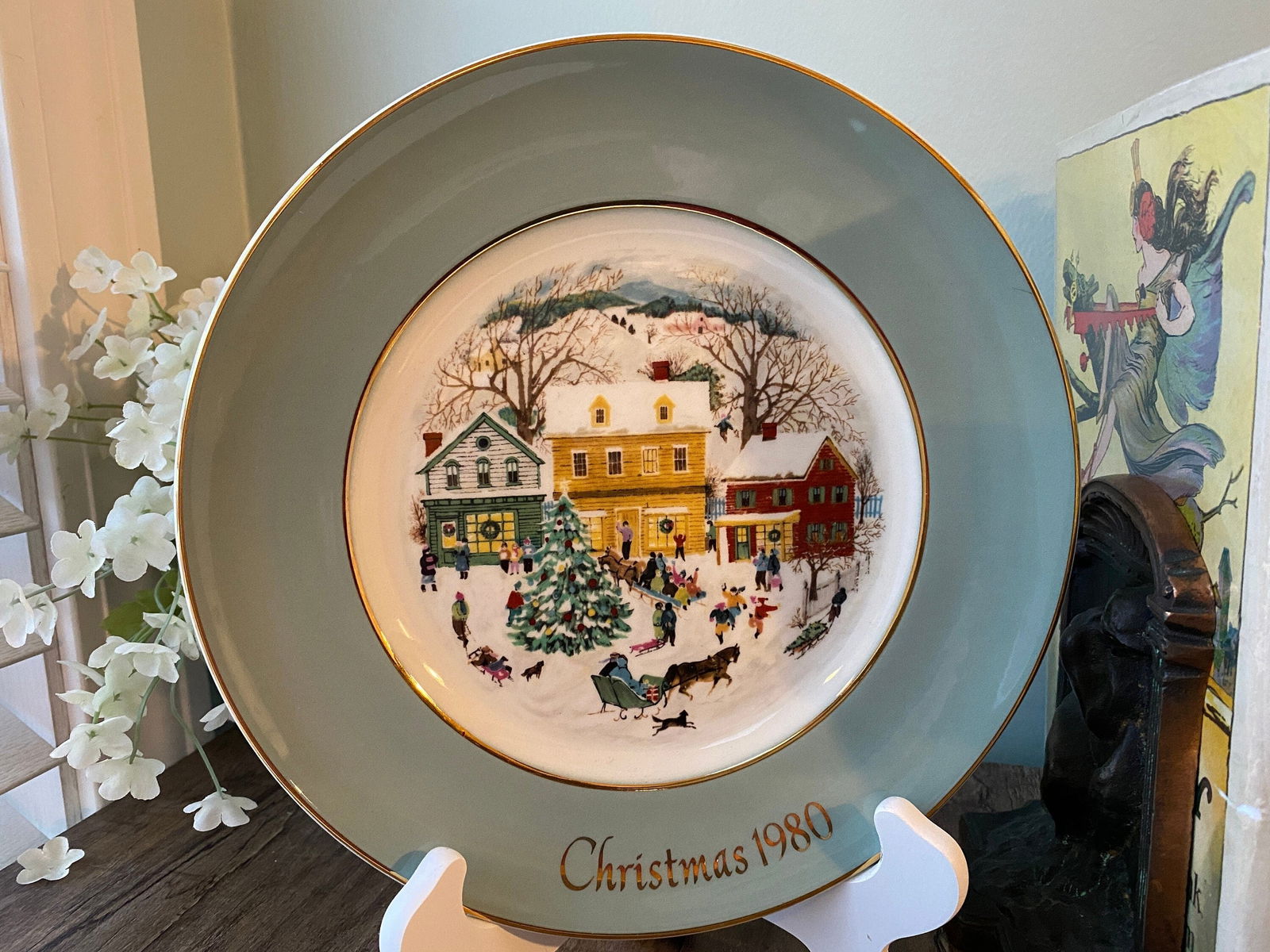 1980 Avon Country Christmas Plate by Wedgwood - Duckwells