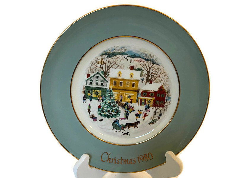 1980 Avon Country Christmas Plate by Wedgwood - Duckwells