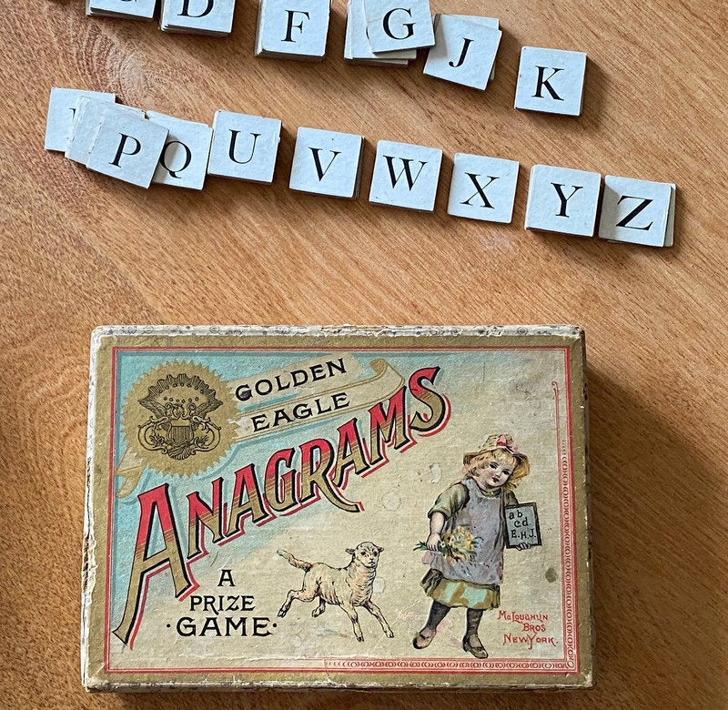 Antique Anagrams Game - Duckwells
