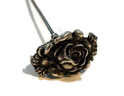 Antique Art Nouveau Sterling Silver Hat Pin - Duckwells