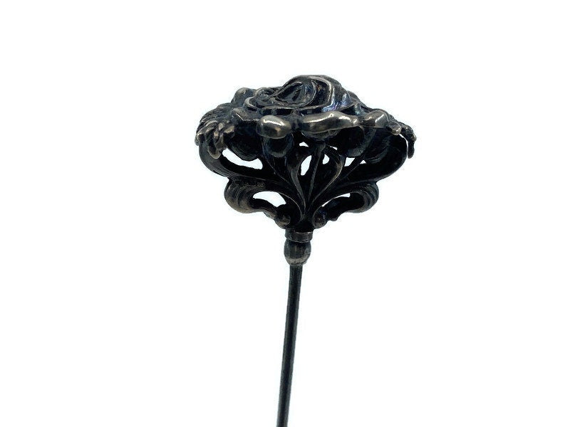 Antique Art Nouveau Sterling Silver Hat Pin - Duckwells