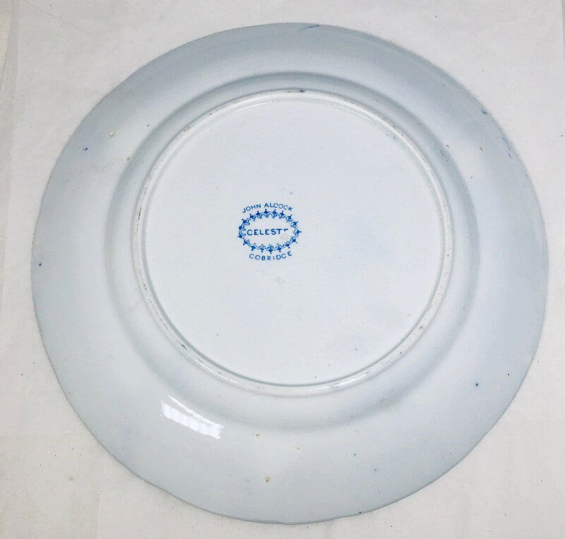 Antique Blue and White Transfer Plate - Duckwells