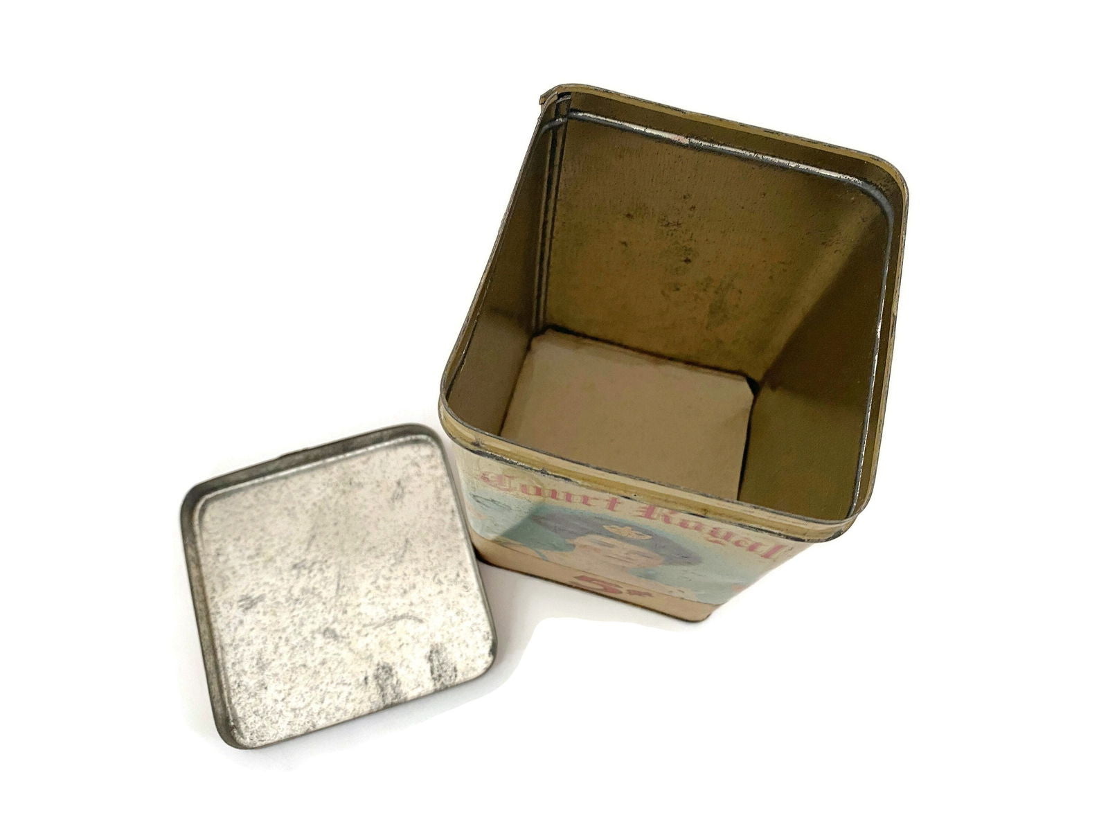 Antique Bond Street Advertising Tin with Tax Stamp - Duckwells