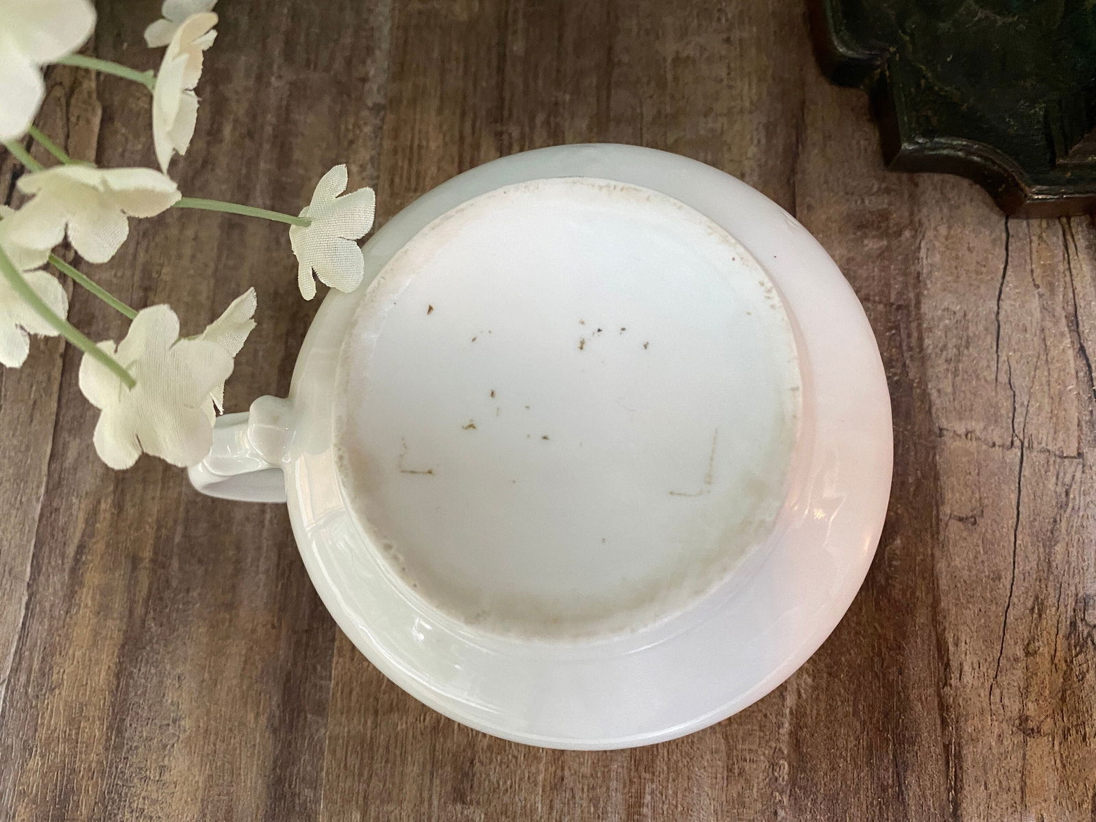 Antique Divided Porcelain Shaving Mug - Duckwells