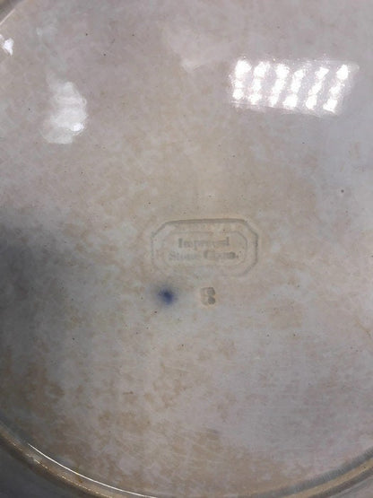 Antique Flow Blue Plate - Duckwells