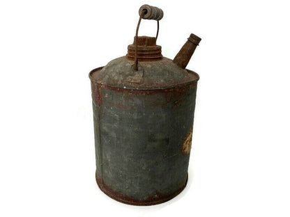Antique Galvanized Oil Can - Duckwells