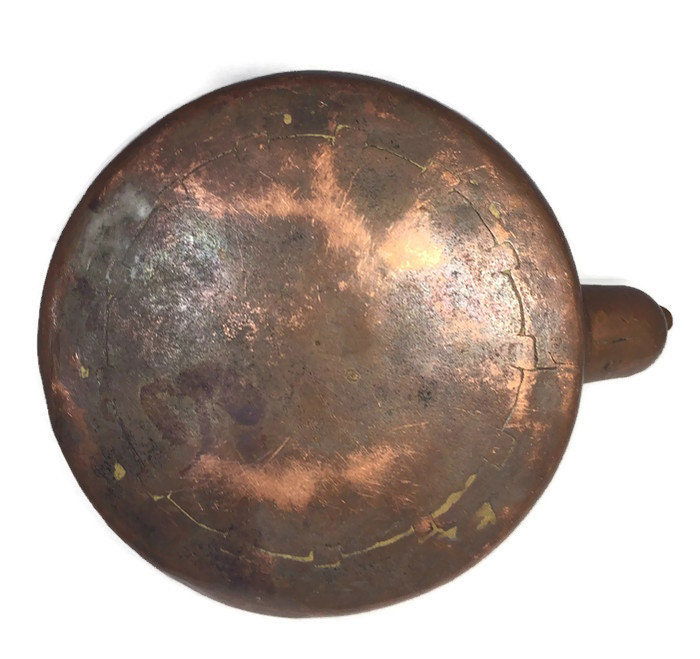 Antique Hand Wrought Copper Tea Kettle - Duckwells