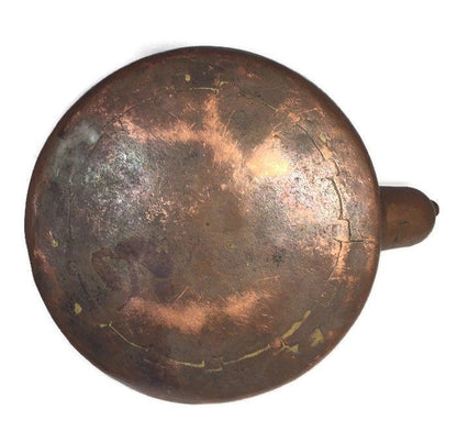 Antique Hand Wrought Copper Tea Kettle - Duckwells