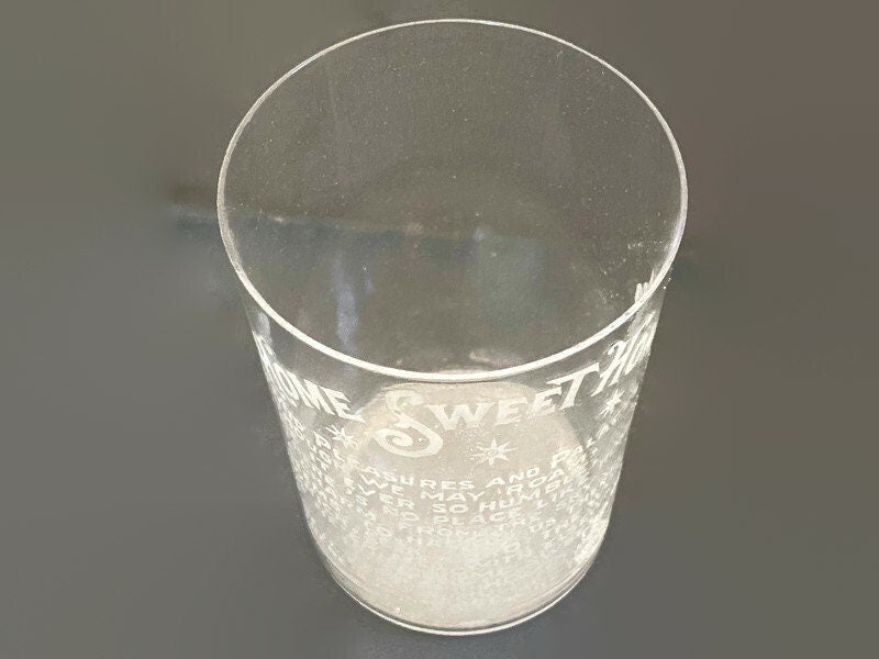 Antique Home Sweet Home Glass Tumbler - Duckwells