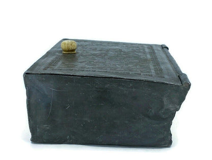 Antique Japanese Pewter Box at Duckwells