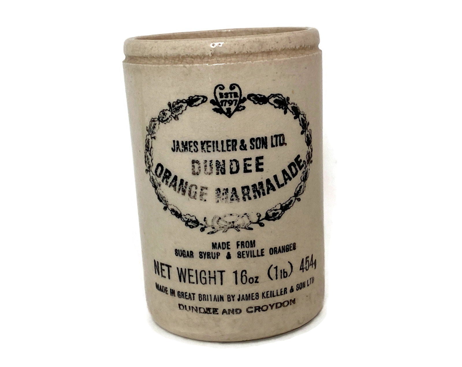 Antique Keiller Dundee Marmalade Jar - Duckwells