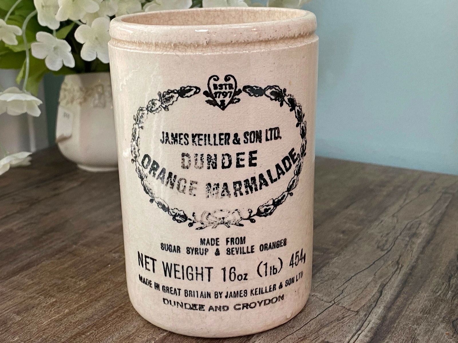Antique Keiller Dundee Marmalade Jar - Duckwells