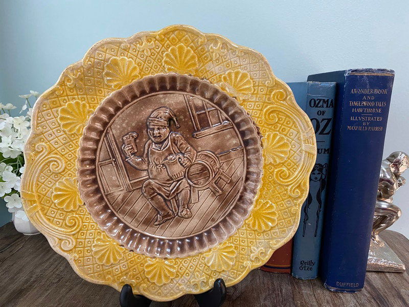 Antique Majolica Plate - Duckwells