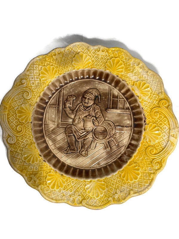 Antique Majolica Plate - Duckwells
